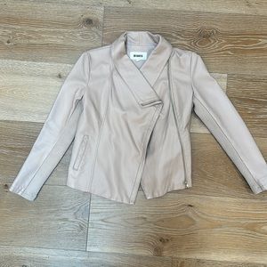BB Dakota Size Medium zippered faux leather jacket - tan